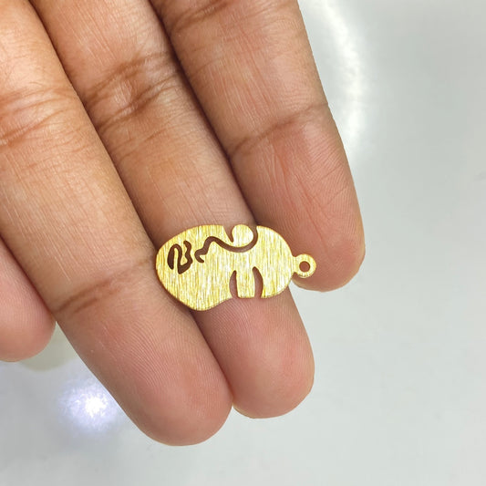 SS 208 Textured face charm