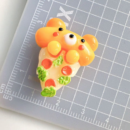 BBB 277 (a) Cute Bear Bread Donut Resin charm ( 1 pc ) with Hook ( 20:30 mm )