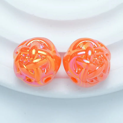 BBB 382 Yarn Ball Round Bead ( 1 pc ) UV plated Acrylic ( 16mm )