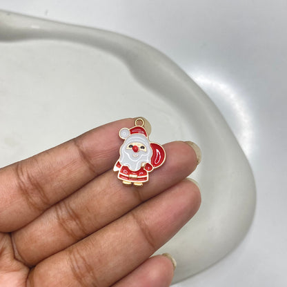 EC08L Christmas theme enamel charm ( 1 pc )