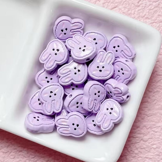 SS 1367 Purple Rabbit Cute Alloy Bead Premium Quality ( 1 pc ) Anti Tarnish ( 16 mm )
