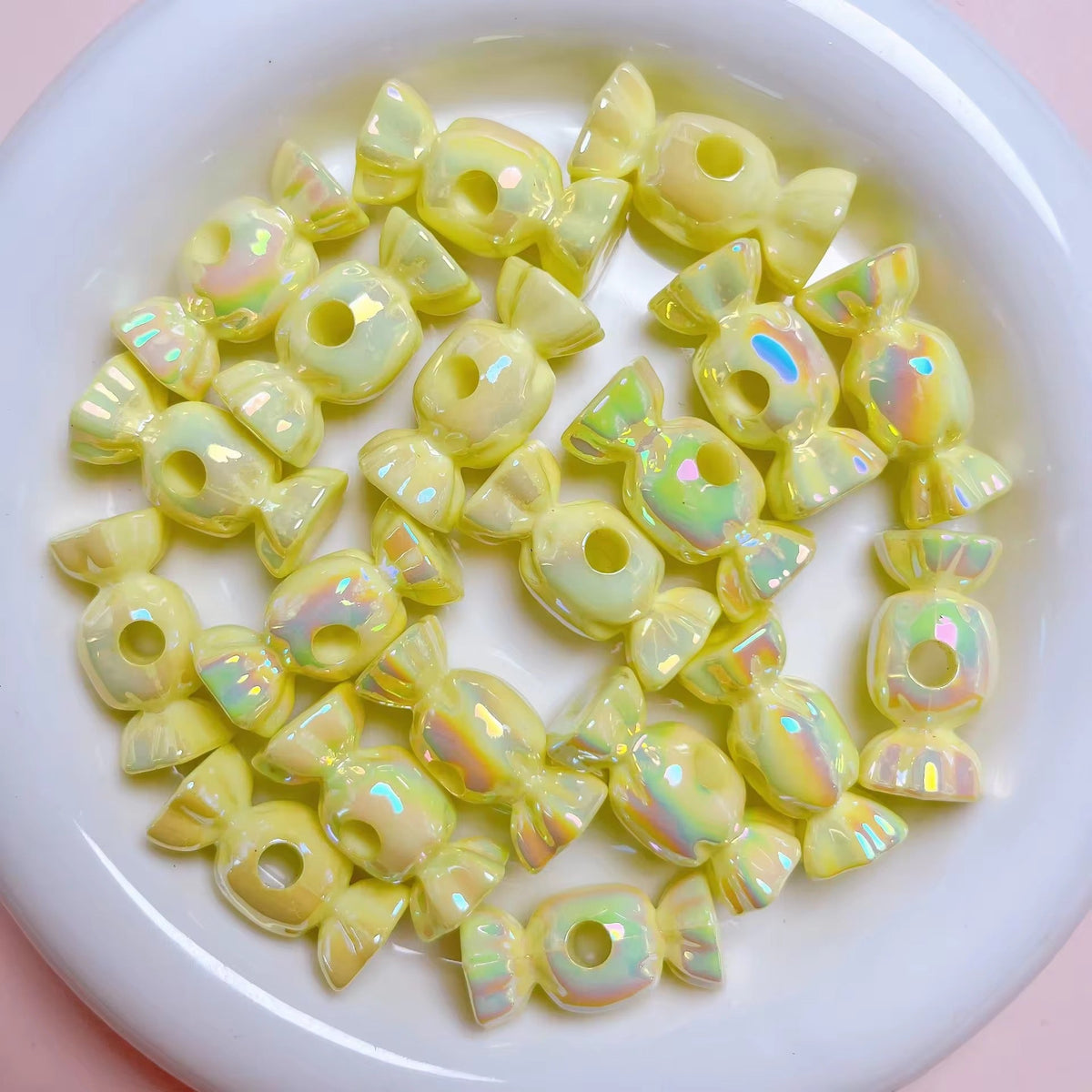 AB75 Candy Bead ( 1 pc ) UV Plated Acrylic ( 23 mm )