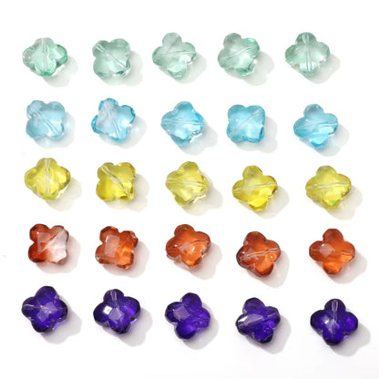 BBB 343 (b) Red Clover flower glass bead ( 1 pc ) Lampwork Bead