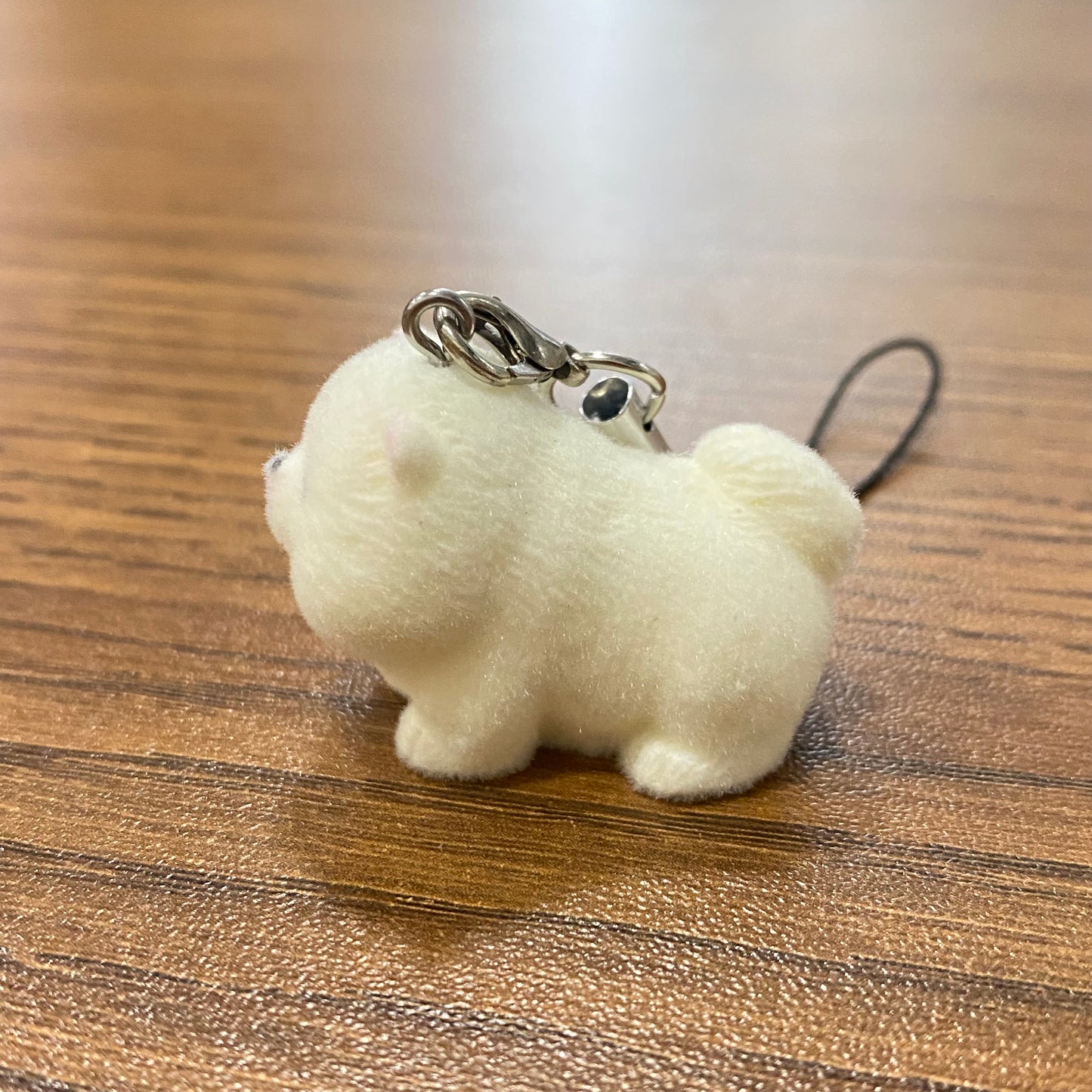 MBBB 267 (e) Cute Doggy 3D Flocking Resin charm ( 1 pc ) with Hook ( no keyring ) ( 95 mm )