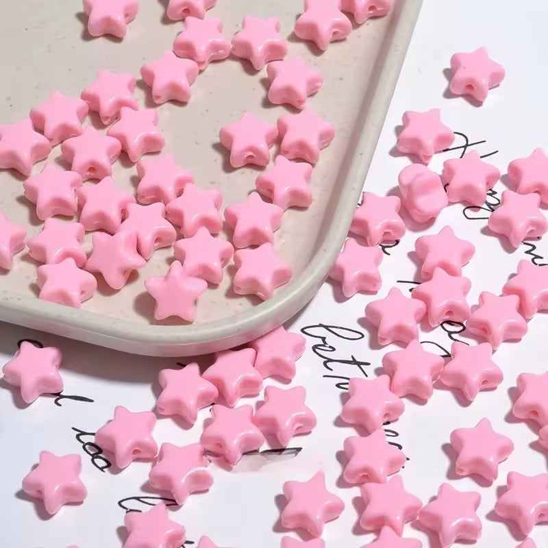 AB02 Star Shiny Bead ( 1 pc ) UV Plated Acrylic ( 11 mm )