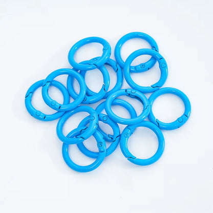 BBB 231 (L) Sea Blue O Ring Keychain Clasp ( 1 pc ) Spring Clasp Key Ring ( 25 mm ) High Quality Alloy
