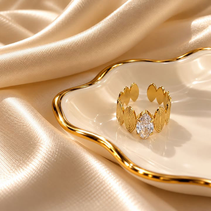 RSJ36I Ring 18k Gold PVD plated