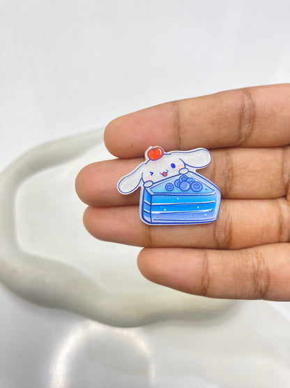 AB73 flat acrylic charm ( 1 pc )