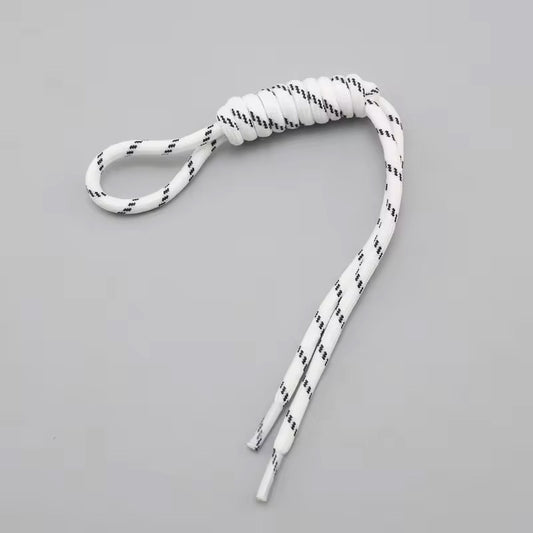 BBB 352 (i) White Boho rope bag charm - Keyring Rope ( 1 pc )