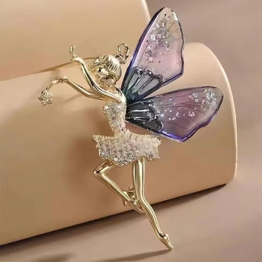 BR 02 Fairy Zircon Brooch pin ( 1 pc ) Tarnish Resistant