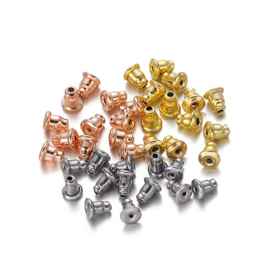 SS 2762 Ear stud Push Back PVD Plated stainless steel ( 1 pc ) Anti tarnish