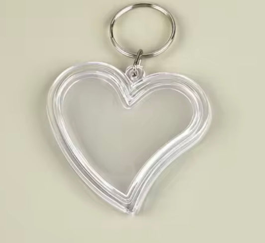 BBB 428 (e) Photo frame with Keyring( 1 pc ) Acrylic ( 5.5*5.5 cm )