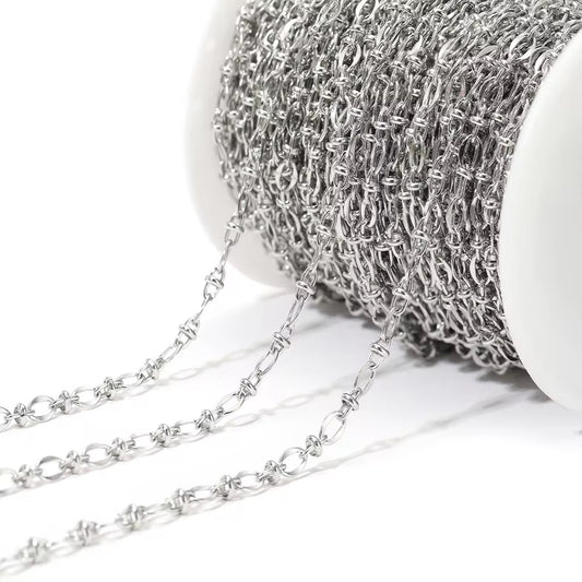 CN 21 Oval 18k Gold Stainless steel chain ( 1 Feet ) Anti tarnish