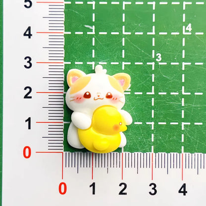 BBB 070 (a) Bubble bath Cat cartoon themed resin charm ( 1 pc ) with / without Hook