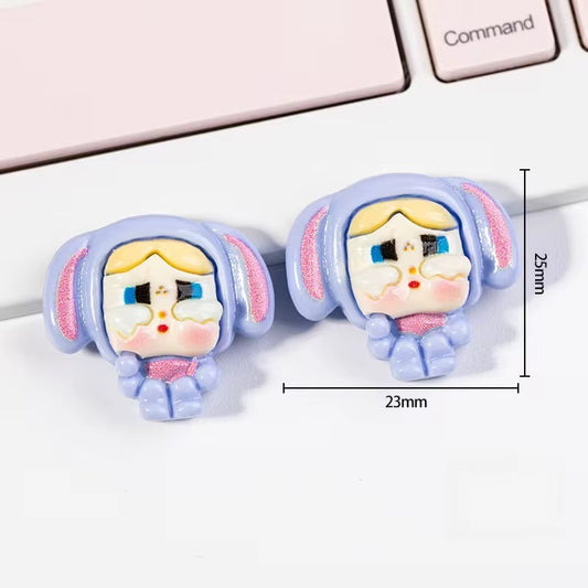 BBB 278 (d) Cry Baby Cartoon Resin charm ( 1 pc ) with Hook ( 20:25 mm )