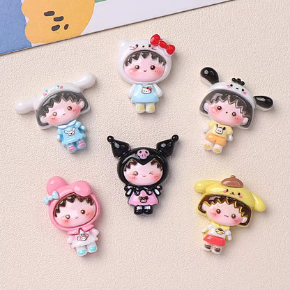 RM11Y Drag ball cartoon kawaii themed resin charm ( 1 pc ) with / without Hook (Copy)