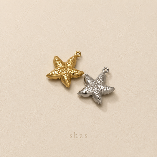 SC16L Starfish charm 18k Gold PVD 316 stainless steel ( 1 pc ) Anti tarnish
