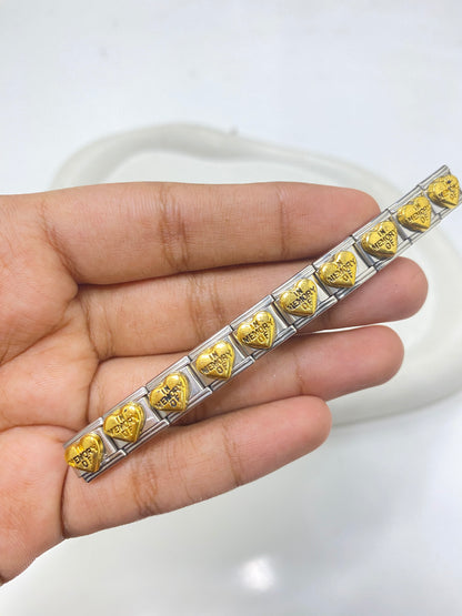 IC 27 In Memory of Italian charm bracelet - stainless steel ( 1 pc ) Anti tarnish