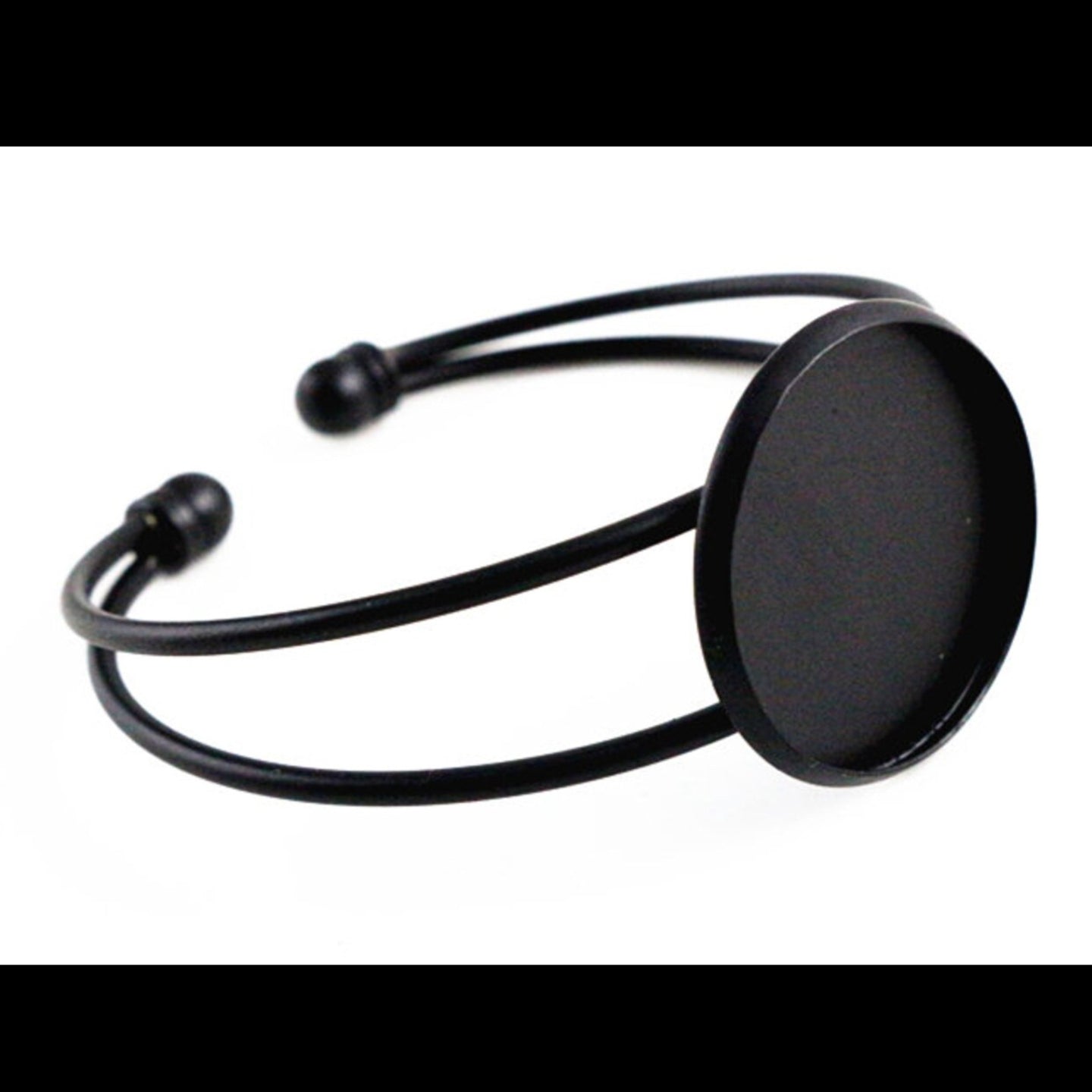 CB311 Black Cabochon bracelet