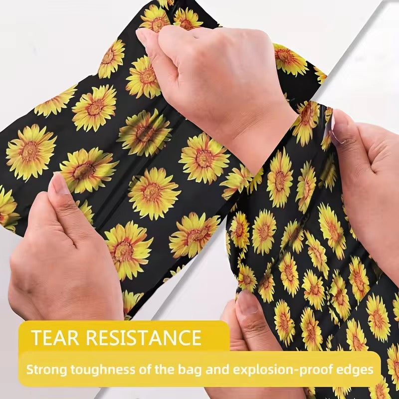 Sunflower Poly Mailer Bag -  Waterproof & Double Sided - Designer Premium Packaging ( 10:13 inch )