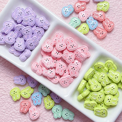 SS 1367 Purple Rabbit Cute Alloy Bead Premium Quality ( 1 pc ) Anti Tarnish ( 16 mm )