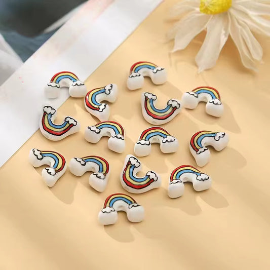 CB 933 Rainbow porcelain ceramic bead ( 1 pc )