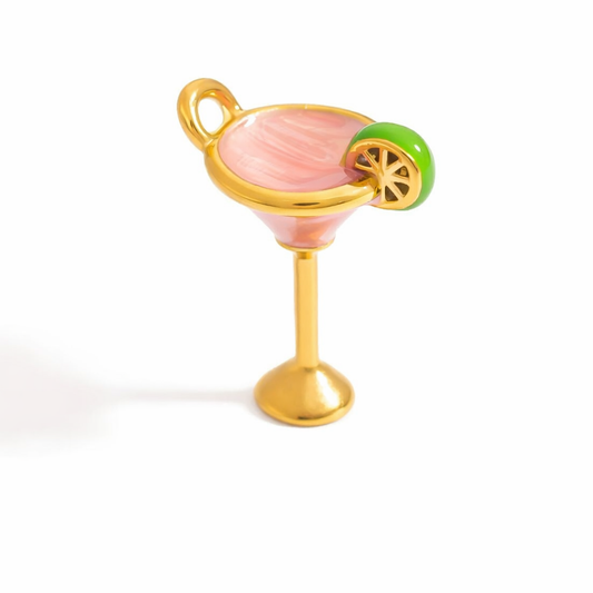 SS 3071 Cocktail 3D Enamel Charm - 316 SS PVD ( 1 pc ) Premium Collectible | Anti tarnish