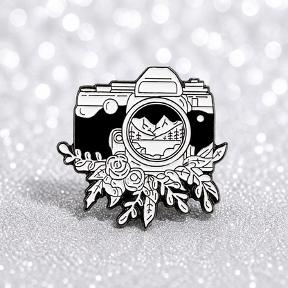PK 119 Camera Enamel Pin Badge ( 1 pc ) Imported Premium Quality