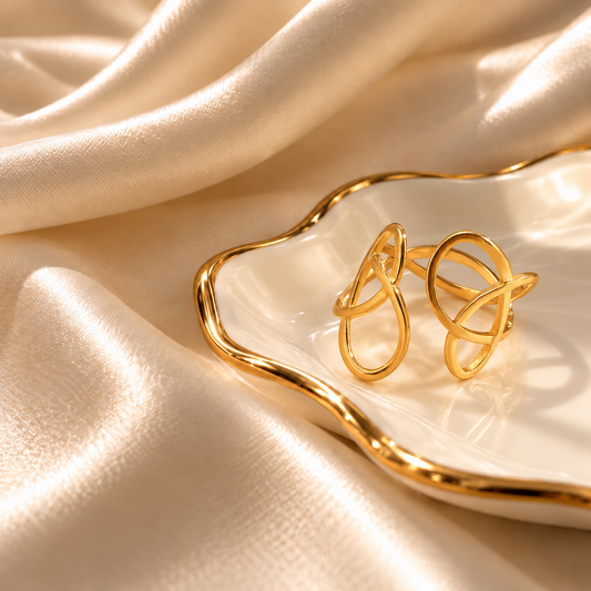 RSJ27B Ring 18k Gold PVD plated