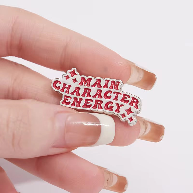 PK 120 Main Character Energy Enamel Pin Badge ( 1 pc ) Imported Premium Quality