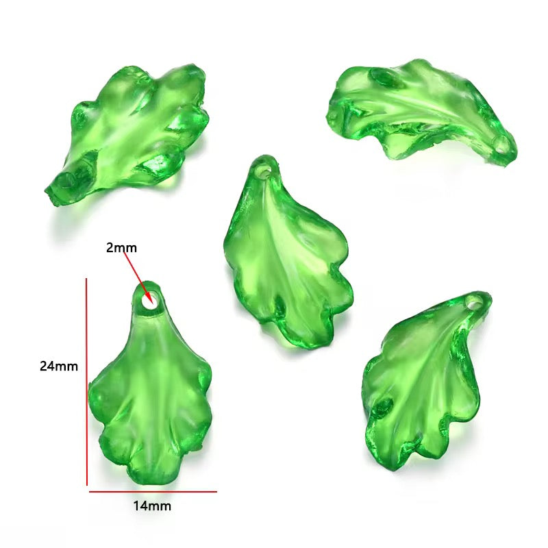 BBB 042 (c) Leaf Acrylic bead ( 1 pc )
