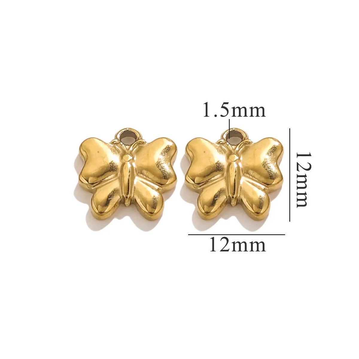 SS 1954 Butterfly Stainless steel charm ( 1 pc ) Anti tarnish