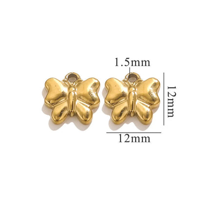 SC 03 (D) Butterfly 18k Gold PVD 316 Stainless steel charm ( 1 pc ) Anti tarnish