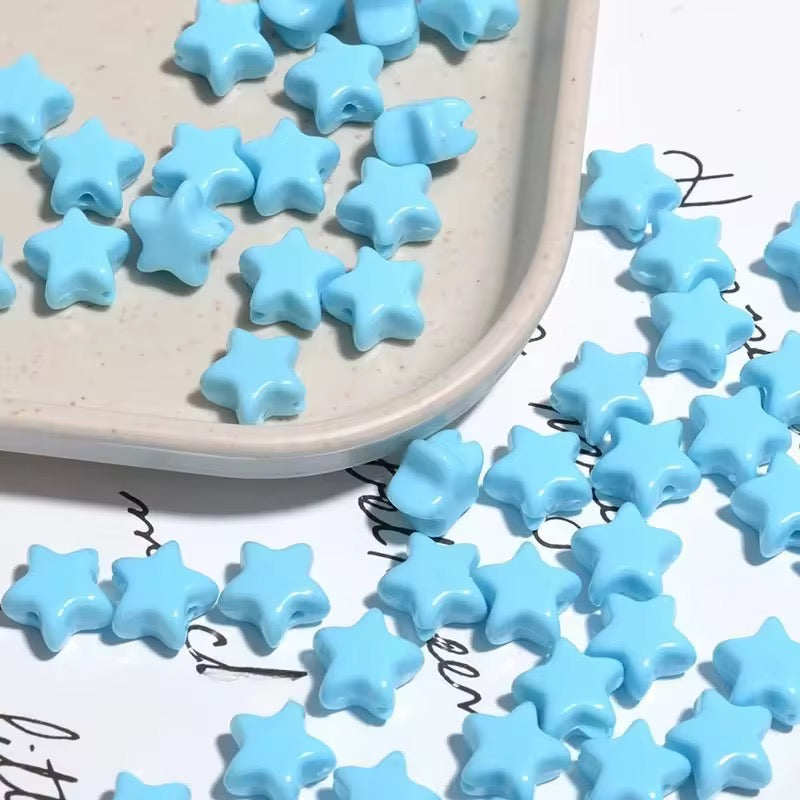AB02 Star Shiny Bead ( 1 pc ) UV Plated Acrylic ( 11 mm )