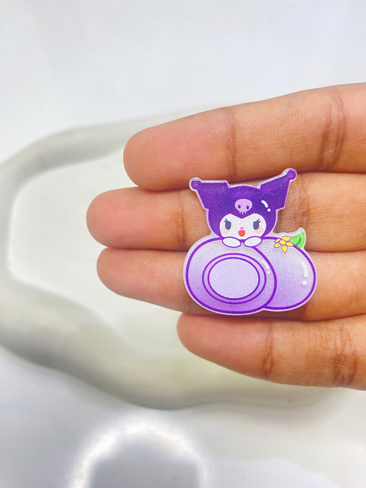 BBB 088 (i) Kuromi with dessert flat acrylic charm ( 1 pc )