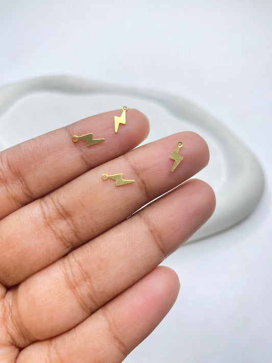 SS 2942 Lightning Brass Charm ( 1 pc ) ( 9:4 mm )