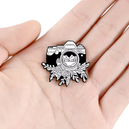 PK 119 Camera Enamel Pin Badge ( 1 pc ) Imported Premium Quality