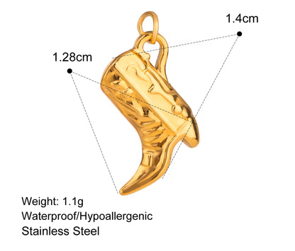 SC 03 (E) Shoe Stainless steel charm ( 1 pc ) Anti tarnish