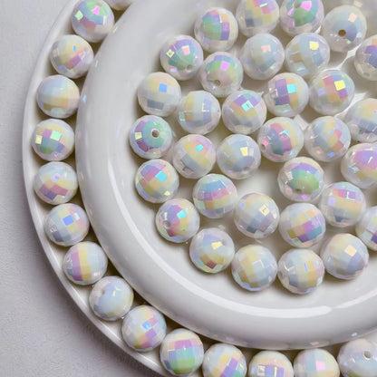 AB01 Disco Ball Luminous Bead ( 1 pc ) UV Plated Acrylic ( 16 mm )