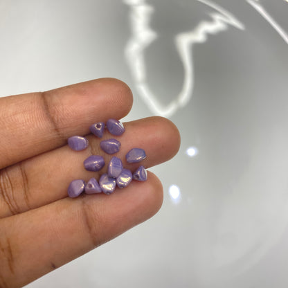 BBB 112 (E) Czech pressed Glass Pinch Beads Opaque Amethyst Gold ceramic Look - (1PC)