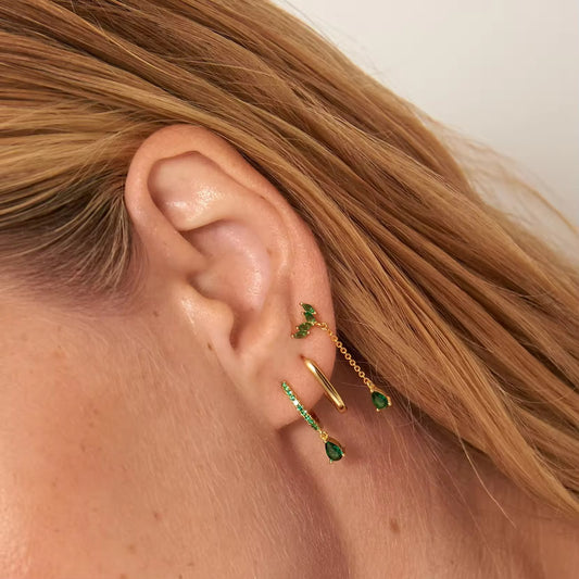 STJ03F 6 piece (pair) Set 18k gold copper plated