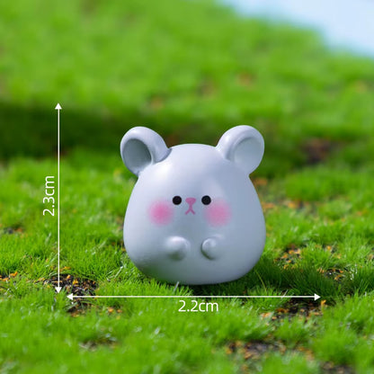 BBB 275 (d) Cute Rat Zodiac Animal Resin charm ( 1 pc ) with Hook