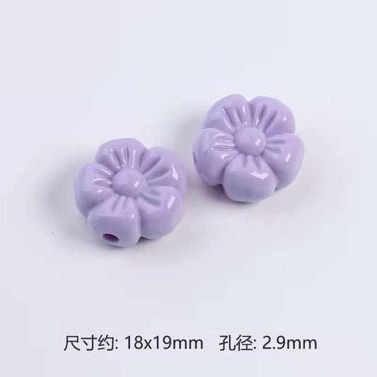 BBB 264 (d) Light Purple Cherry Shiny Big Bead ( 1 pc ) Solid Acrylic ( 18:19 mm )