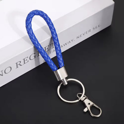 BBB 183 (k) Dark Blue Clipper Keychain Vintage Leather - buckle keychain tag with Clasp ( 1 pc )