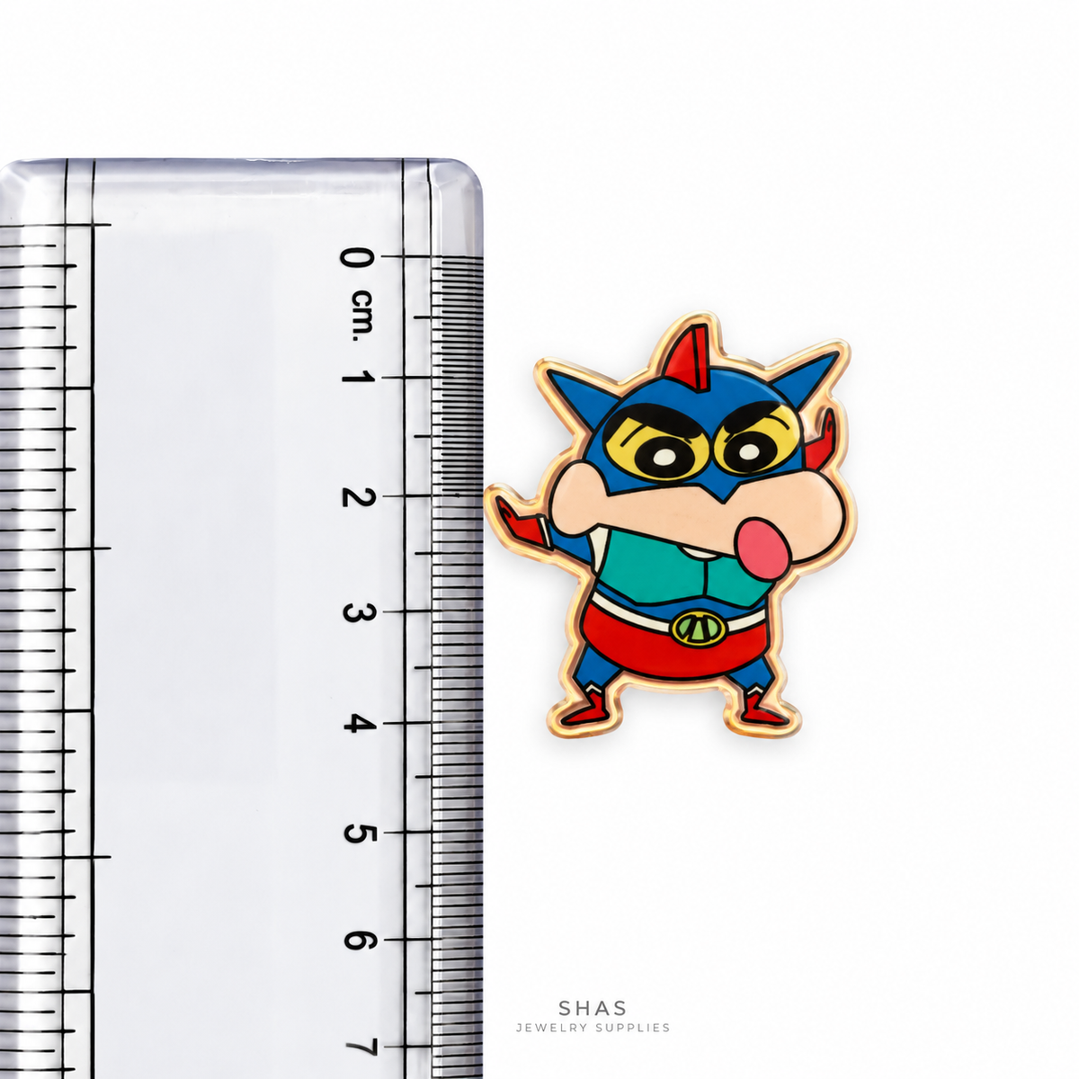 AB117M Shinchan Action Kamen Acrylic Cabochon ( 1 pc )