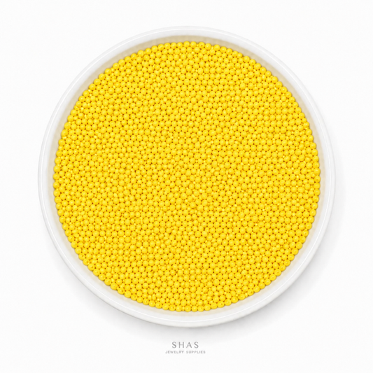 SB02C Yellow Glass Seed Bead ( 1 Pack - 5g ) Premium Quality