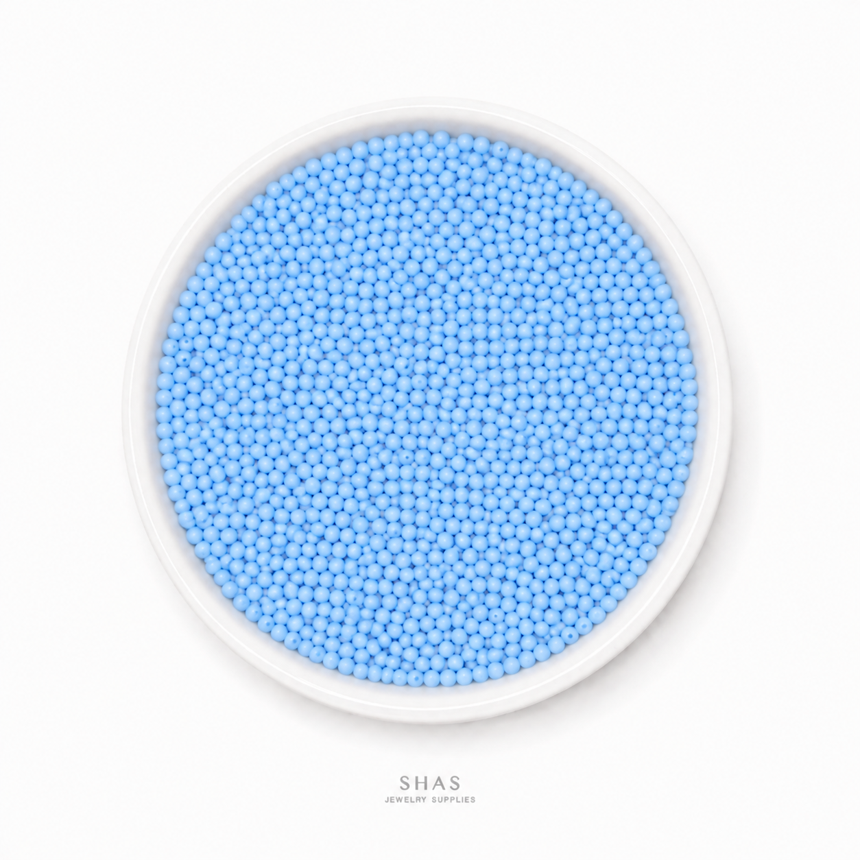 SB02B Light Blue Glass Seed Bead ( 1 Pack - 5g ) Premium Quality