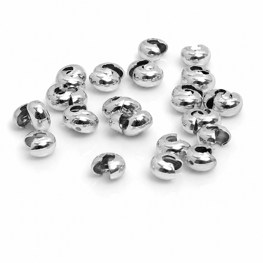 ESP01 C-Shaped Crimp Bead Cover ( 1 pc ) Platinum