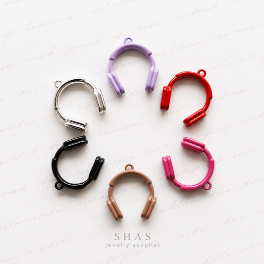 AC04 Headphones Alloy Charm ( 1 pc )