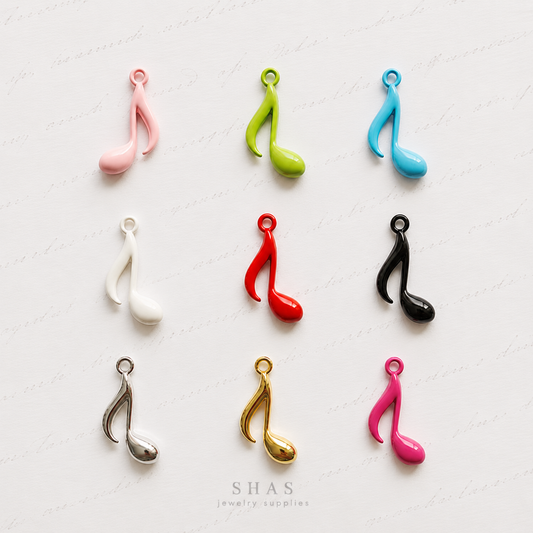AC01 Musical Note Y2K Alloy Charm ( 1 pc )